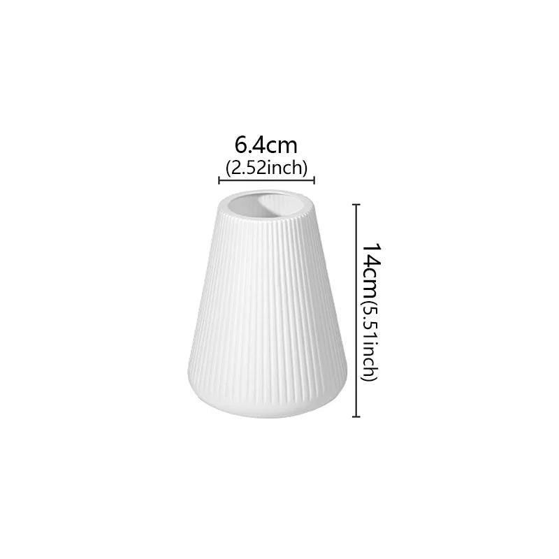Elegant Nordic Flower Vase Durable Plastic Vase Ornaments, Flower Arrangement, Home Living Room Decoration, Flower Creative Art Quick Pick Grocers